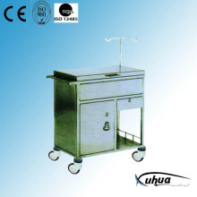 Stainless Steel Hospital Medical Medicine Trolley (Q-34)